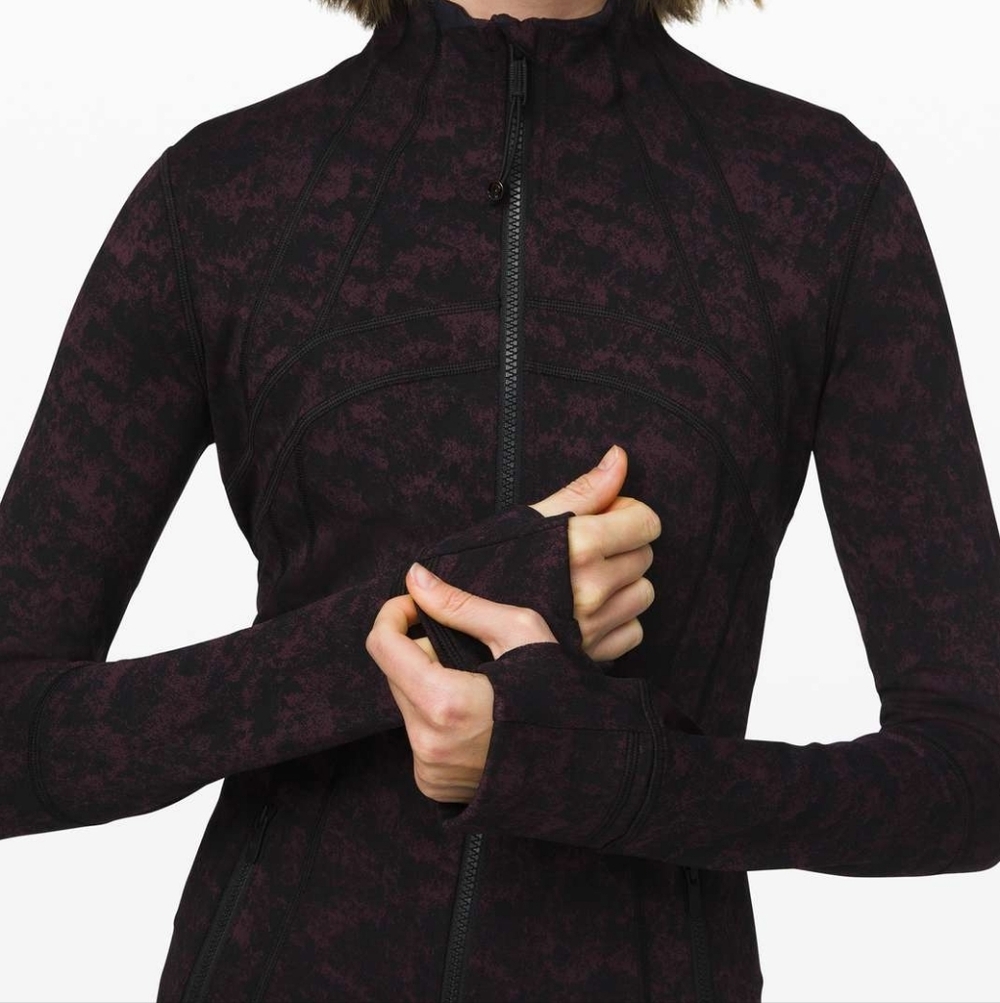 Lululemon Athletica Define Jacket Sculpted Fit Black and Purple Jacket